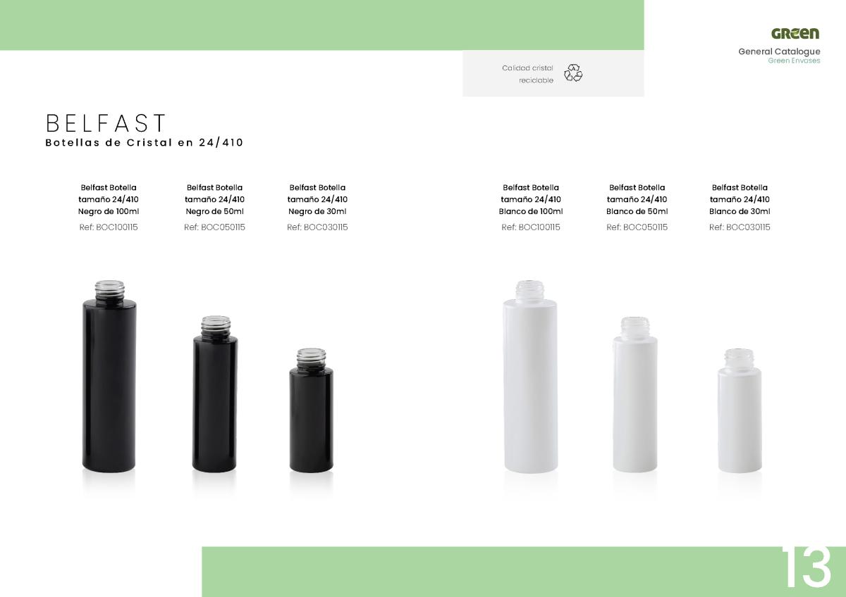 Envases cosméticos Envases Green Belfast