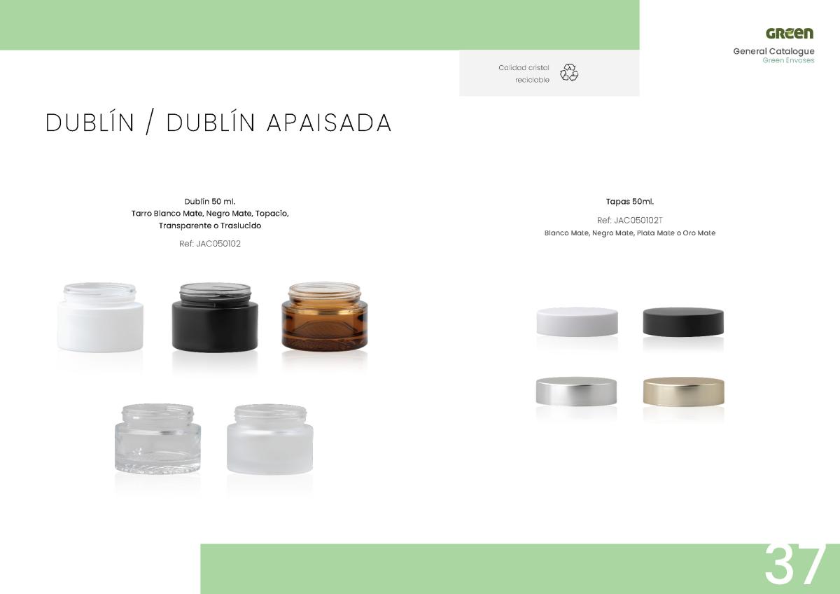 Envases cosméticos Envases Green Dublín y Apaisada