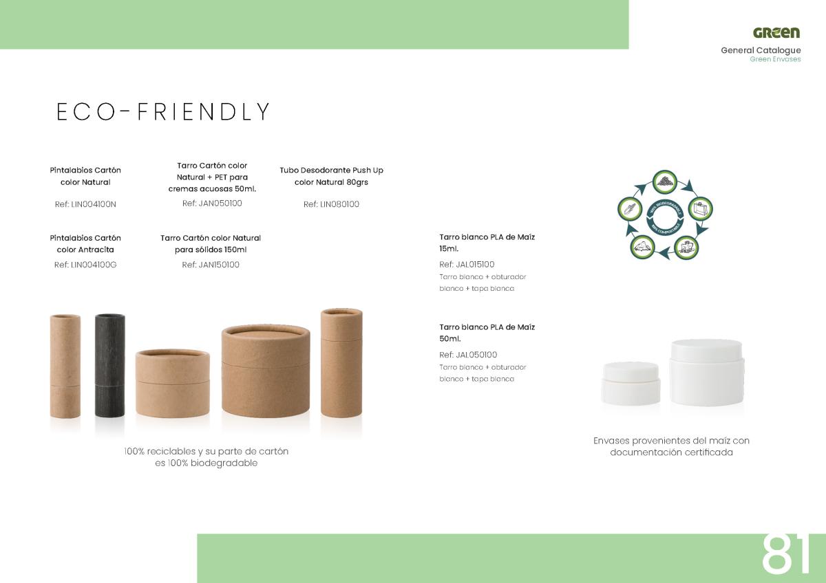 Envases cosméticos Envases Green Eco Friendly