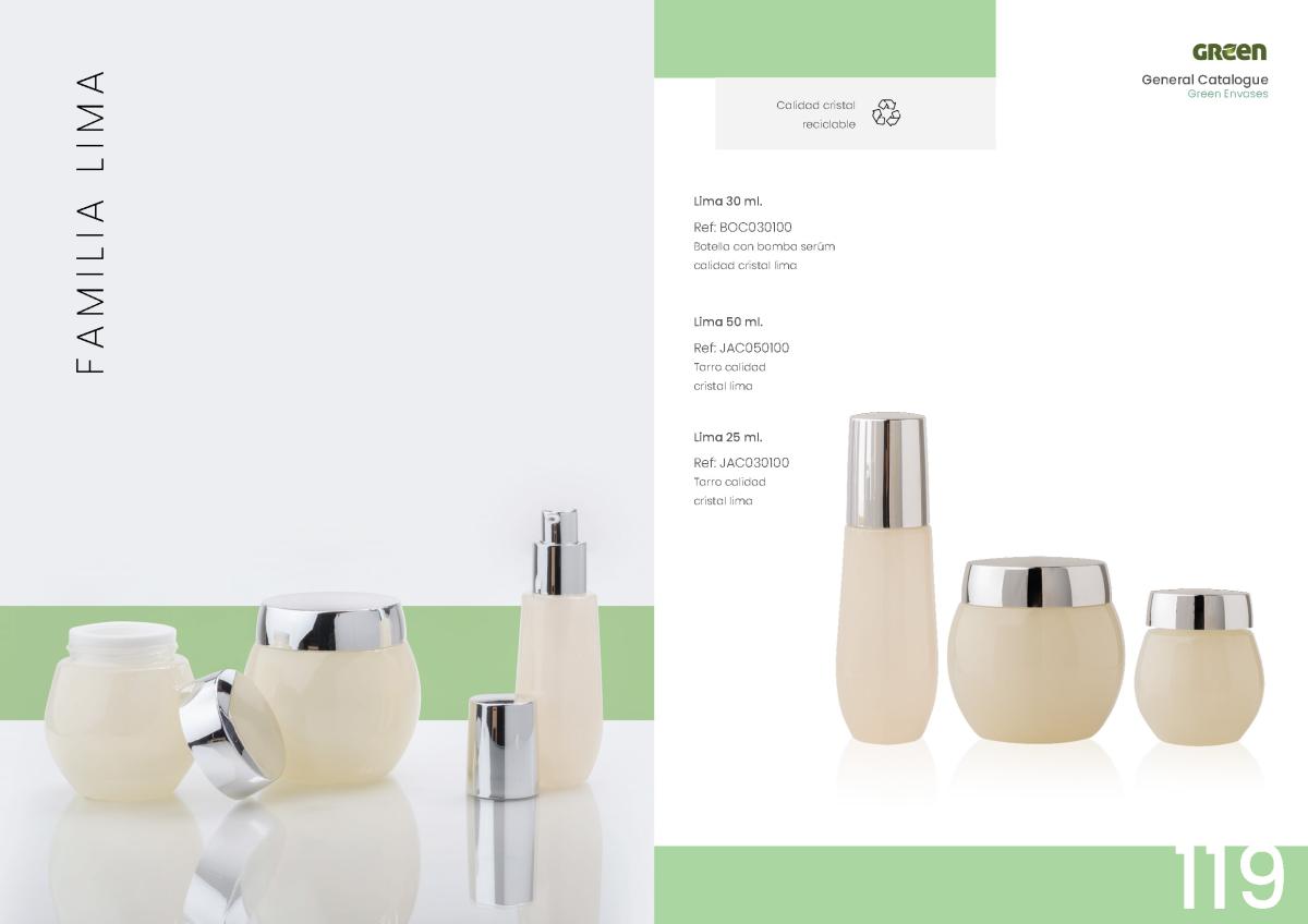 Envases cosméticos Envases Green Lima