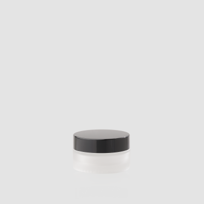 Envase cosmético "Cielo" 30 ml. Ref:JAC030101 Tarro calidad de Cristal Translúcido-Negro