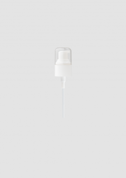 Bomba Envase cosmético Dosificador Ref BOP200100P Blanco con tapón transparente