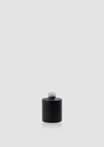 Envase cosmético "Dublín Apaisada" 50 ml. Ref:BOC050112 Botella 20/410 calidad Cristal Negro Mate con Bomba Sérum, Bomba Spray o Cuentagotas diferentes acabados.