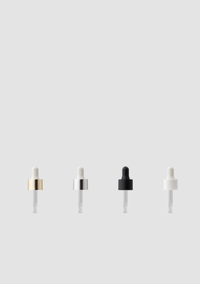 Envase cosmético Dublin cuentagotas 15ml ORO PLATA NEGRO BLANCO