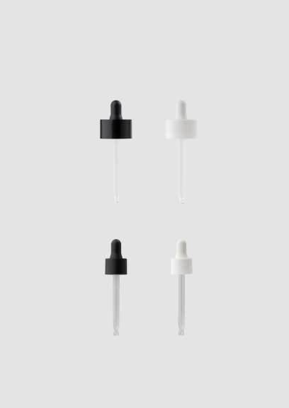 Envase cosmético Dublin cuentagotas 50ml  NEGRO BLANCO