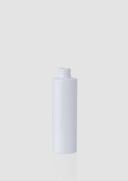 Envase cosmético New York 200 ml. RefBOP200100 Botella calidad PET Blanco con Disc-top o Bomba combinables