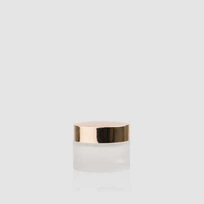 cielo tarro translucido 50ml tapa oro brillante