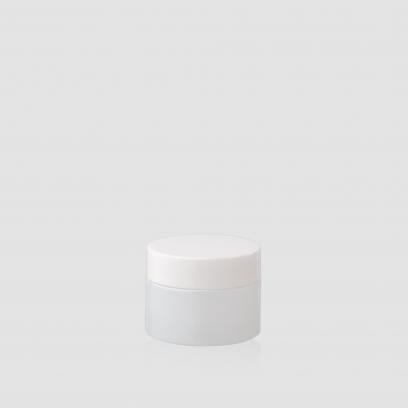Envase cosmético "Cielo" 50 ml. Ref:JAC050102 Tarro calidad de Cristal Blanco-Blanco 