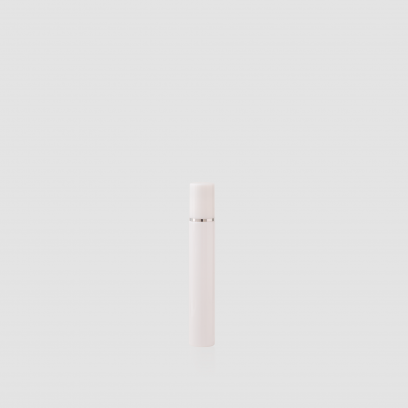 Envase cosmético Minerva 25 ml. RefEYG020100 Stick con roll-on calidad PETG Blanco con cinta plata